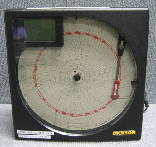 DICKSON KT803 TEMPERATURE CHART RECORDER 8&#034; SN 10155021