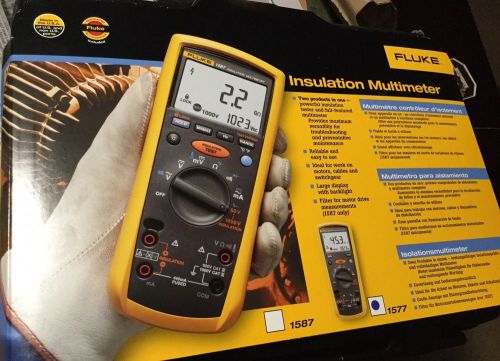 Fluke 1577 insulation electric ac/dc volt multimeter kit megger megohmmeters for sale