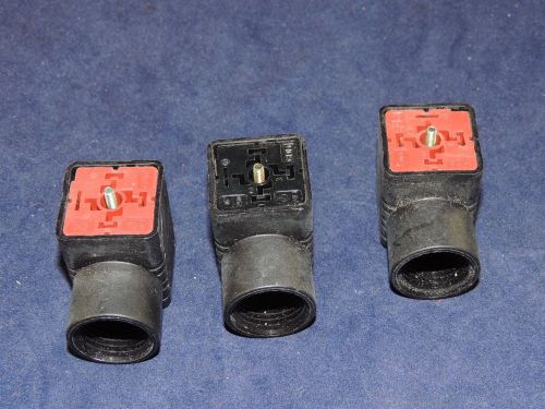 Lot of 3 Hirschmann GDM B-12-GDM Valve Connectors