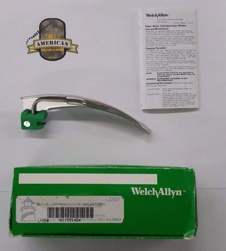 Welch Allyn Mac 3 69063 Fiber Optic Laryngoscope Blade WelchAllyn Laryngoscopy