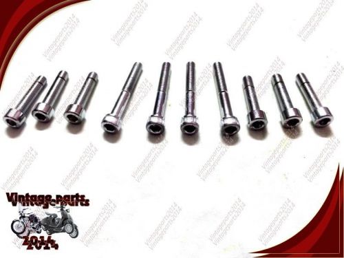 10 Pcs Chromed Enfield Timing Cover Screw Kit For Royal Enfield