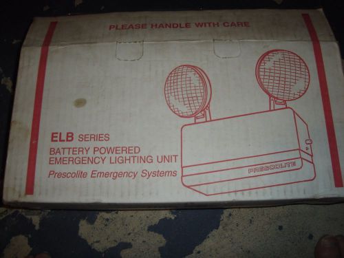 PRESCOLITE EMERGENCY LIGHTING BATTERY POWERED ELB SERIES FREE SHIPPING