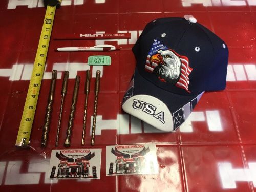Hilti drill sds plus set, l@@k, preowned, free hat, strong, set of 5, fast ship for sale