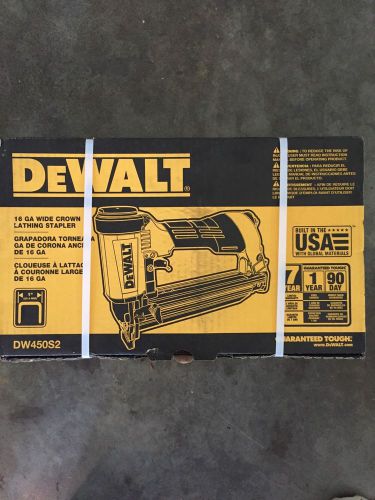 Dewalt 16 ga wide crown lathing stapler for sale