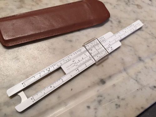 Vintage Machinist Precision Acu Math No. 1240 Pocket Slide Rule NM