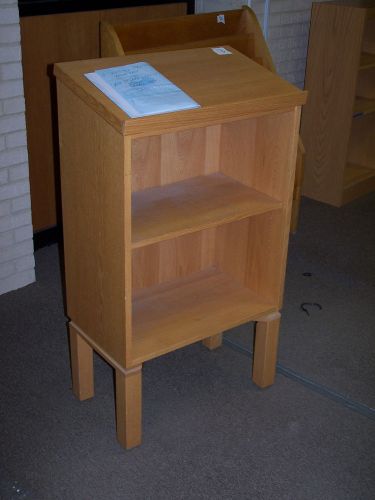 &#034;used&#034; 2 shelf laminate wood podium -pick up only! for sale