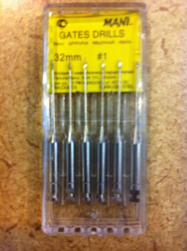 MANI GATES GLIDDEN Dental DRILLS All sizes  6/PACK