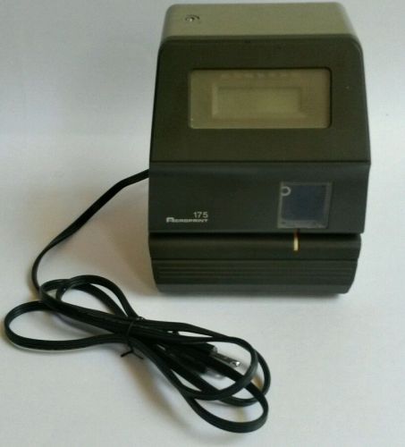 Acroprint 175 Electronic Digital Time Clock Recorder, NO KEY, WORKS