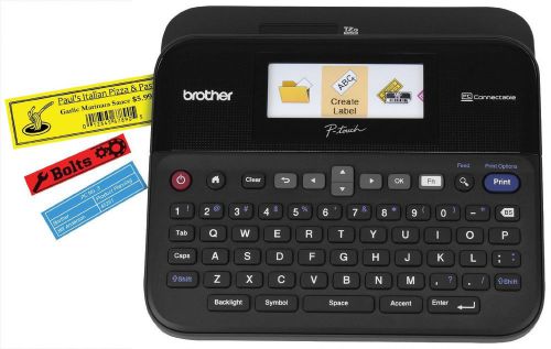 Brother printer pt-d600 pc connectible label maker with color display free ship for sale