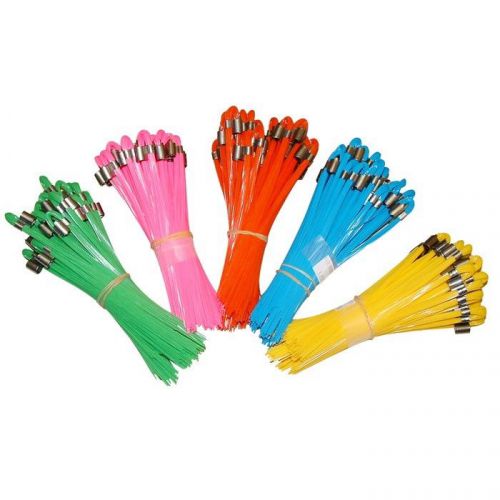 6&#034; survey &amp; construction marking whiskers - 1000ea - fluorescent orange for sale