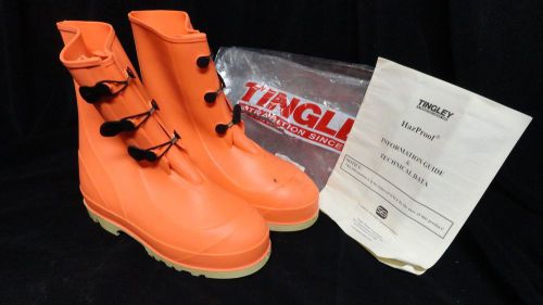 NEW* TINGLEY HAZPROOF (HAZMAT/CHEMICAL) ORANGE STEELTOE BOOT SIZE 11 * PN: 82330