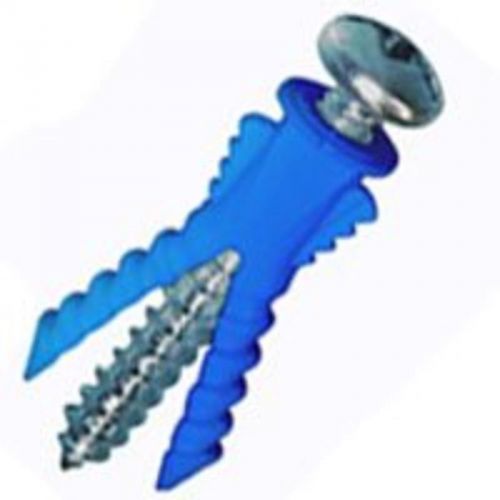 Cobra Screw Anchor, 1&#034;, Polyethylene COBRA ANCHORS Anchors - Hollow Wall 187S