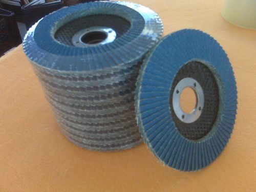 Pack of 10 premium zirconia flap disc sanding grinding 4-1/2&#034; x 7/8&#034; 40 grit for sale