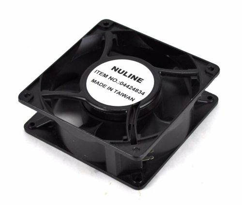 Nuline Tube Axial Fan 230 Volt AC 4.7&#034; Square x 1.5 Depth 105 CFM 04424834 1A