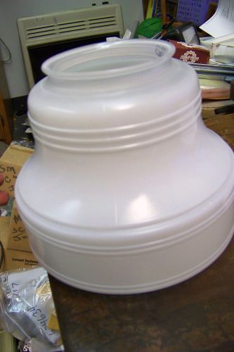 vintage white glass bubble bottom ceiling light shade