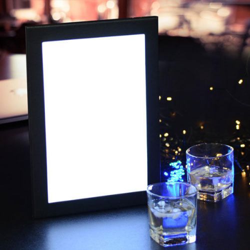 8-1/2&#034; x 11&#034; single panel led backlit menu cover illuminated 982 for sale