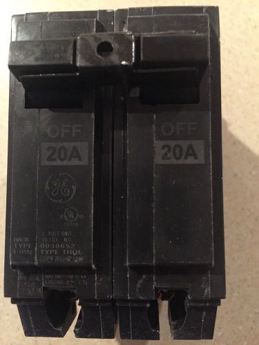 Lot of 10 NEW GE THQL2120 Circuit Breakers 20 Amp 2 pole 120/240 AC