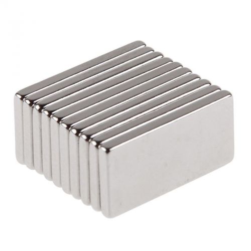 10Pcs Super Strong Block Fridge Magnets Rare Earth Neodymium 20*10*2mm N35