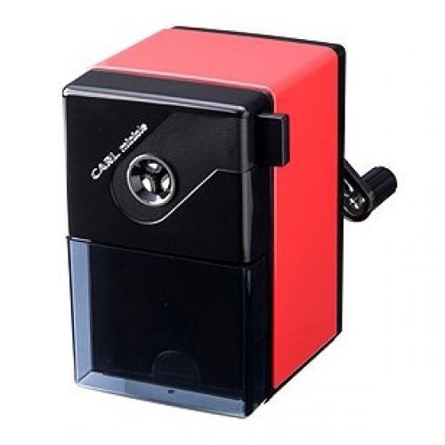 Carl international carl pencil sharpener. cp-80 red. manual, portable &amp; quiet for sale