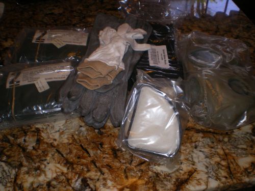 Nbc suit boots gloves Mask fits M - L Nuclear Biological Chemical hazmat suit