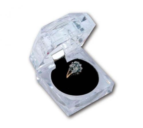 12 PCS CRYSTAL CLEAR RING BOX