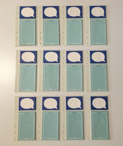 12 BULK Kikki K Medium Personal Planner Sticky Adhesive Notes Blue Cute RARE