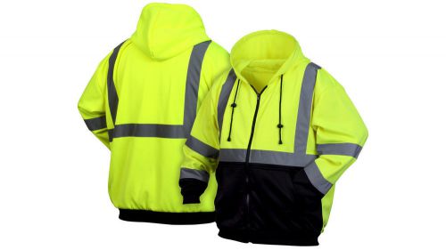 Safety Hoodie Jacket, Hi Vis ~ Pyramex Lumen-X ~ New ~ Free Shipping!