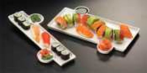 American metalcraft small porcelain sushi platter, 13 x 6 inch -- 1 each. for sale