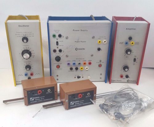 Damon Project Physics 140W Power Supply Oscillator Amplifer 2x Pasco Transducer