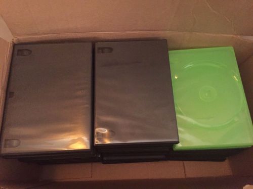 41 Single Disc Black DVD Cases + 2 Bonus Green XBOX Cases