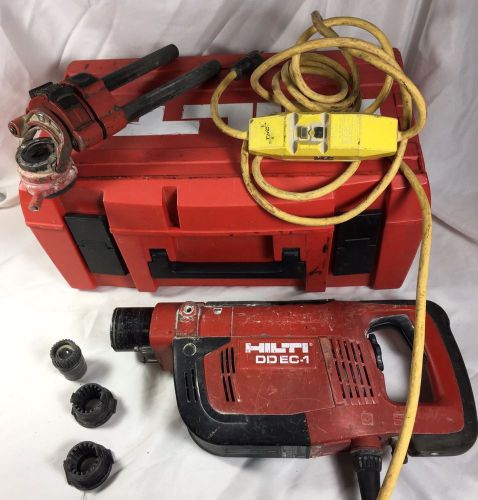 USED HILTI DD EC-1 DIAMOND CORE DRILL AND ACCESSORIES