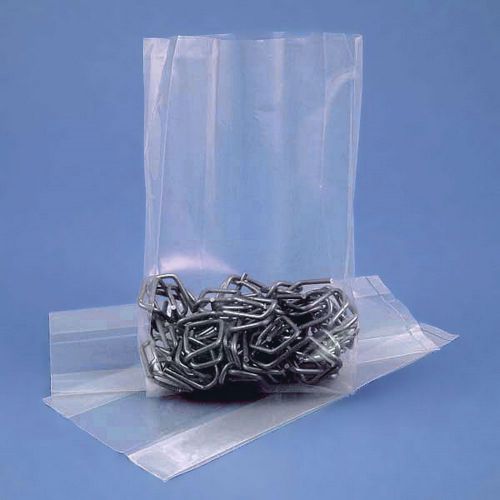 Bauxko 8 X 4 X 18 Gusseted Clear Poly Bags 3 Mil  -  Pack of 100