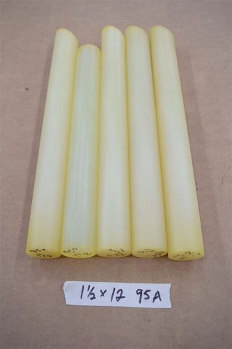 Urethane round 1.5 x 12 95a durometer natural rod polyurethane acrotech inc. for sale