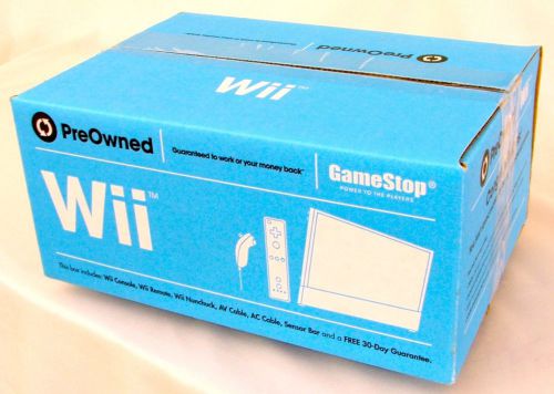 Wii Light Blue EMPTY Moving/Shipping/Storage Box 10&#034; X 41/2&#034; X 7&#034;