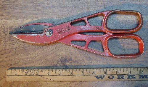 Old Used Tools,Wiss-W12L Cutting Shears,Aluminum Body,Stainless Steel Blades,12&#034;