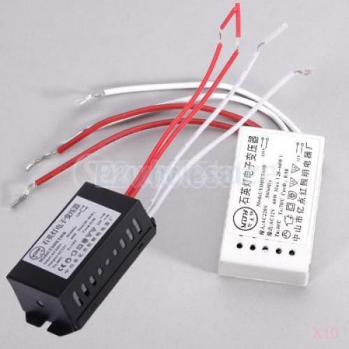 10x 220V to 12V Electronic Transformer 60W for 12V Halogen Light Bulbs #04520