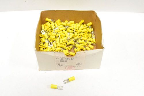 LOT 125 NEW AMP 324587 CONNECTING TERMINAL CRIMP SPADE FORK YELLOW B293028