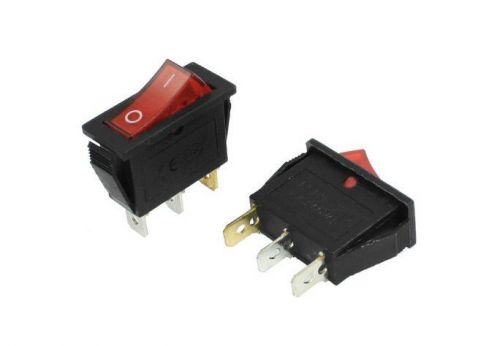 12p Red Light Heavy Duty 120V ON-OFF ROCKER SWITCH,R13C lm