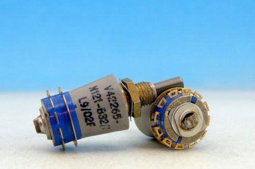 1x SIEMENS Gold Rotary Switch 2 pole 3 positions 2P3T / V42265-N121-B32/1 L9/02F