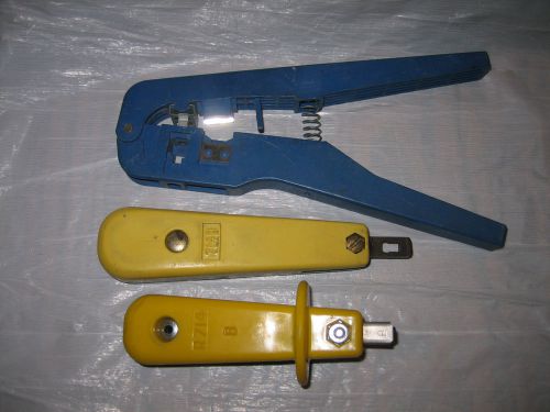 LOT 3 BELL SYSTEM LINEMAN TOOLS 714B IMPACT R714 SHORT SE-166 CRIMPER CUTTER