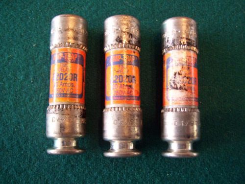 Three - new - a2d20r amp trap, gould shawmut fuses, buss, littelfuse for sale