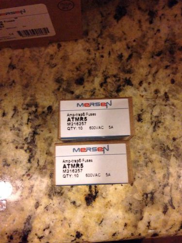 Mersen Ferraz Shawmut ATMR5 Fuse Lot Of (20) No Reserve New