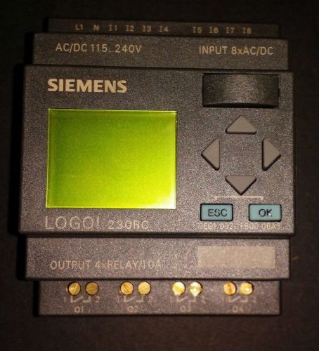 SIEMENS LOGO ! 230RC 6ED1 052-1FB00-0BA3 voltage:AC/DC 115-240V