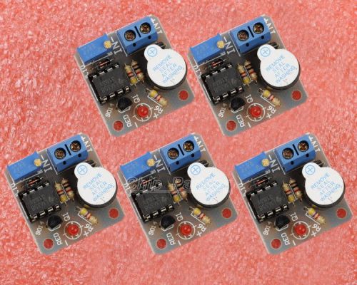 5pcs 12V Accumulator Sound Light Alarm Buzzer Prevent Over Discharge Controller