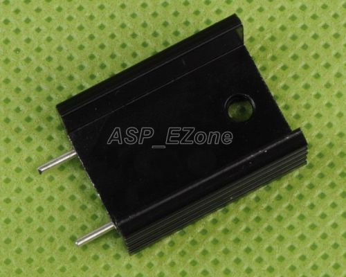 10PCS TO-220 Heat Sink Black TO220 20x15x10mm IC Heat Sink with PINs Aluminum