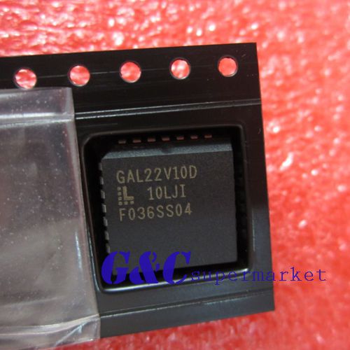 2PCS IC GAL22V10D GAL22V10D-10LJI  LJ PLCC28 GALER   NEW GOOG QUALITY