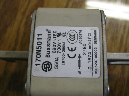 Bussman Fuse (170M5011) 550A. 700V.