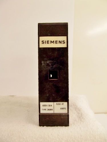 SIEMEN 30A 600V TYPE 3NW4 FUSE HOLDER