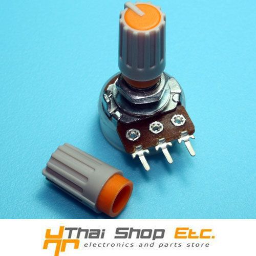 20 x Knob Grey with Orange Mark for Potentiometer Pot -HJ106- THAISHOPETC