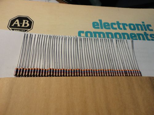 NOS 50PCS ALLEN BRADLEY 3,6K-1/4W-5% RC07GF362J CARBON COMP. RESISTOR